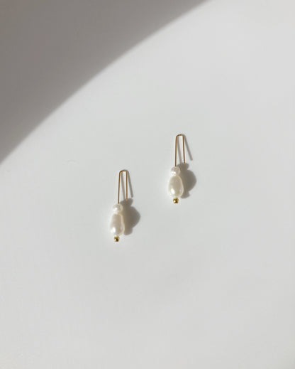 Pearl Wire Earrings