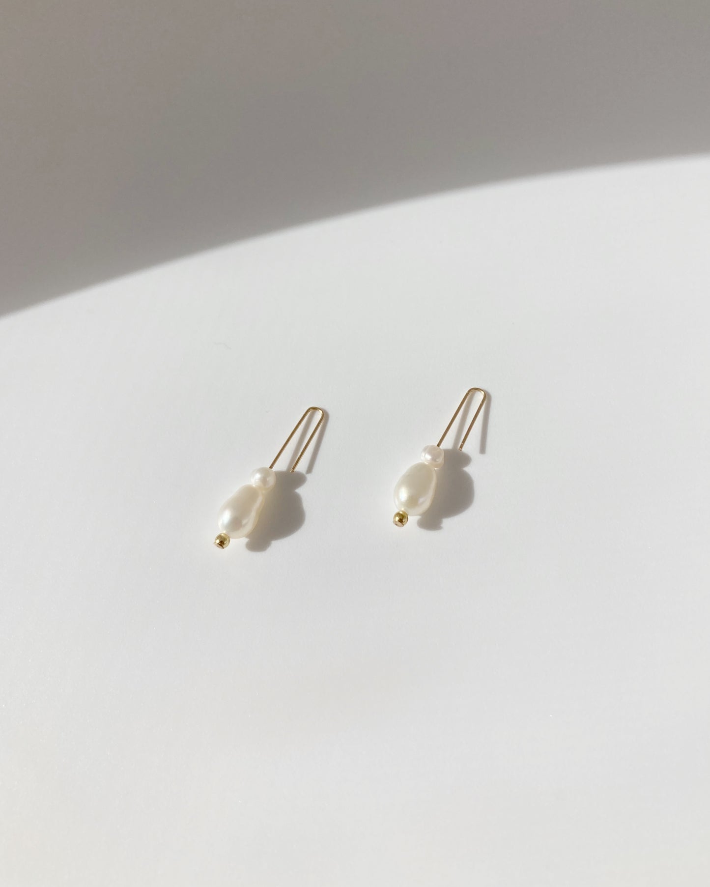 Pearl Wire Earrings