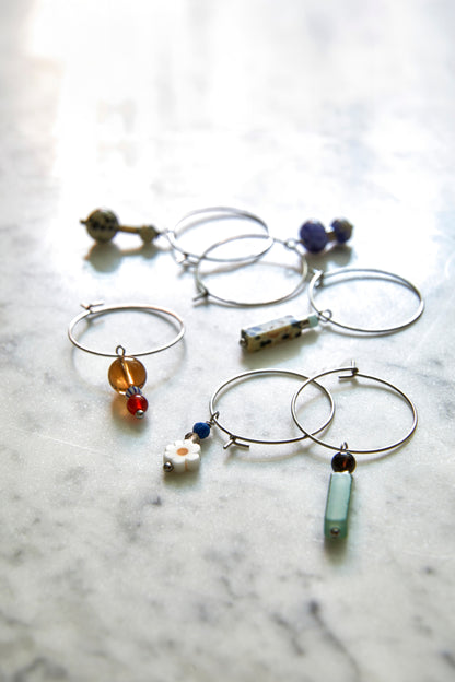 Set of 6 wine glass rings
